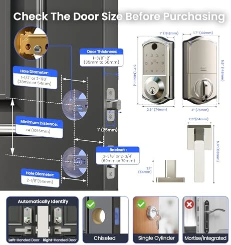 Fingerprint Smart Lock for Front Door — Smart Lock, Veise