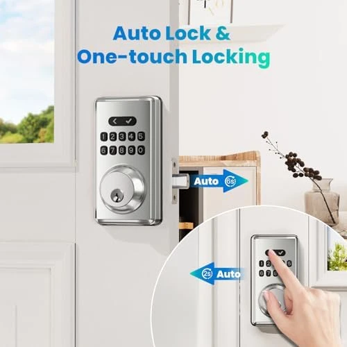 Keyless Entry Door Lock Deadbolt with Keypad — Smart Lock, MOUSETRO