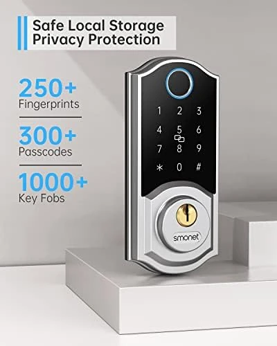 Keyless Entry Door Lock with Handle — Smart Lock, SMONET