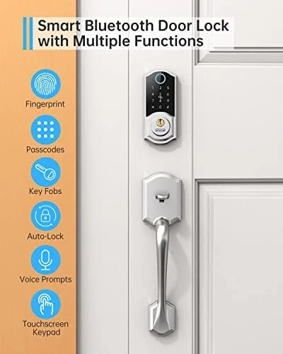 Keyless Entry Door Lock with Handle — Smart Lock, SMONET