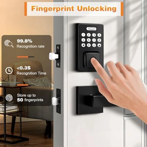 Keyless Entry Door Lock with Handle — Smart Lock, Probrico
