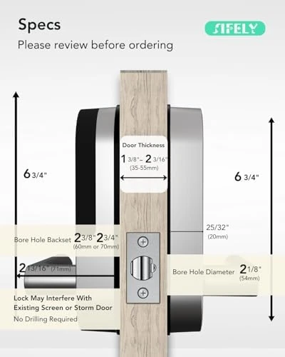 Keyless Entry Keypad Smart Door Lock with Handle & Knob — Smart Lock, Sifely