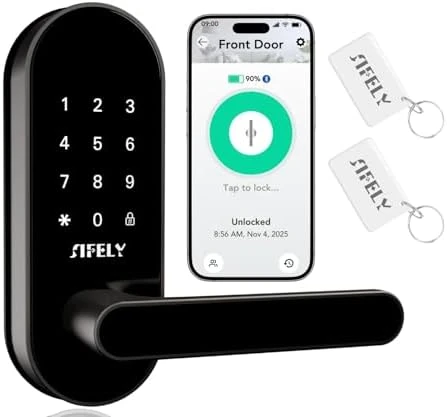 Keyless Entry Keypad Smart Door Lock with Handle & Knob — Smart Lock, Sifely