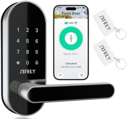 Keyless Entry Keypad Smart Door Lock with Handle & Knob — Smart Lock, Sifely