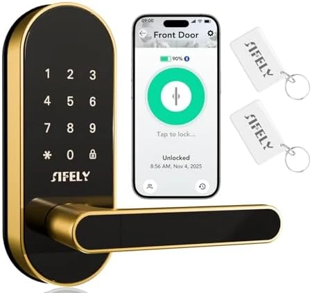 Keyless Entry Keypad Smart Door Lock with Handle & Knob — Smart Lock, Sifely
