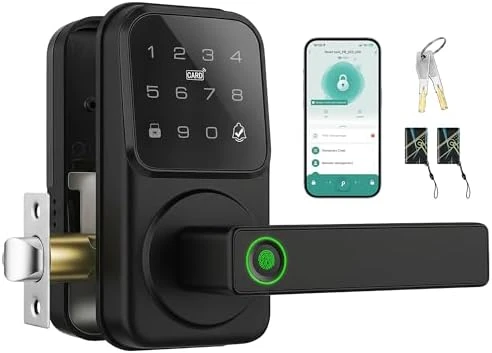 Smart Door Handle Lock with Touchscreen Keypad — Smart Lock, Heittis