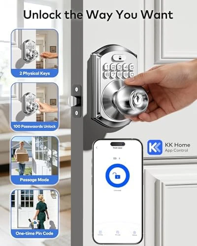 Smart Door Knob with Keypad — Smart Lock, TEEHO