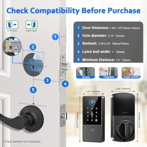Smart Door Lock Deadbolt — Smart Lock, VOLIBeL