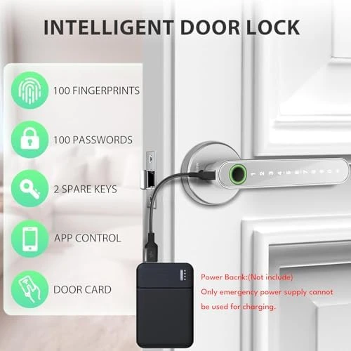 Smart Door Lock with Handle and Keypad — Smart Lock, Evanshow