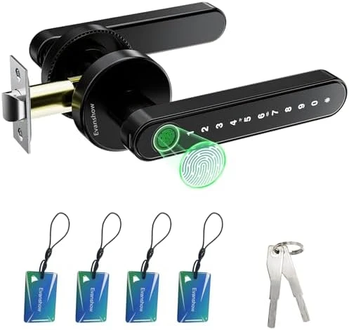 Smart Door Lock with Handle and Keypad — Smart Lock, Evanshow