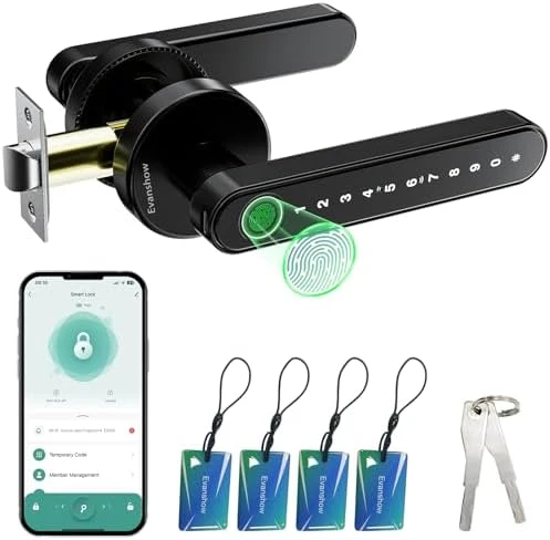 Smart Door Lock with Handle and Keypad — Smart Lock, Evanshow