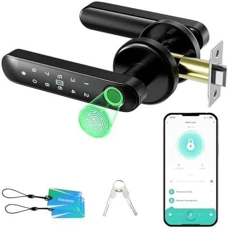 Smart Door Lock with Handle and Keypad — Smart Lock, Evanshow