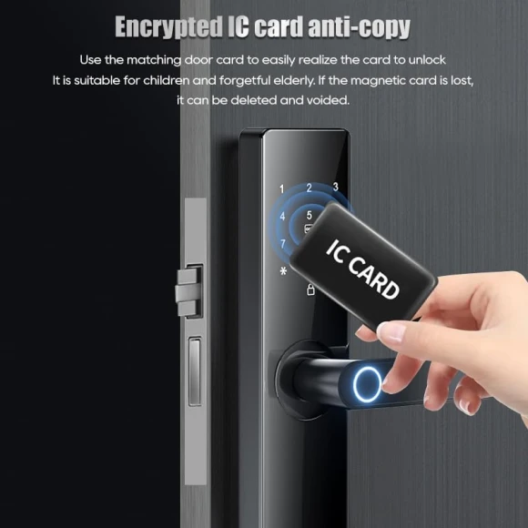 Smart Electronic Door Lock with Fingerprint Biometric — Smart Lock, Generic