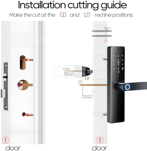 Smart Electronic Door Lock with Fingerprint Biometric — Smart Lock, Generic