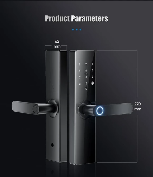 Smart Electronic Door Lock with Fingerprint Biometric — Smart Lock, Generic
