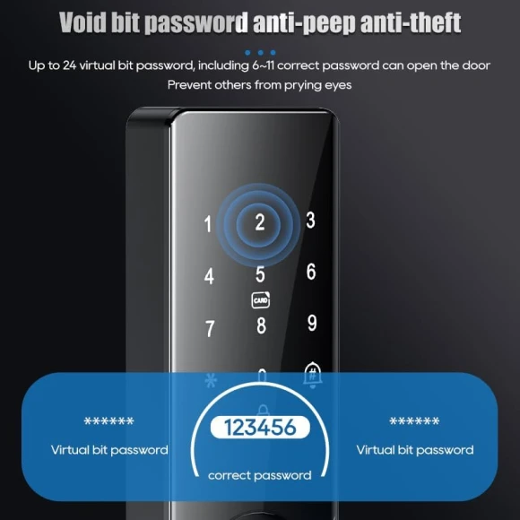 Smart Electronic Door Lock with Fingerprint Biometric — Smart Lock, Generic