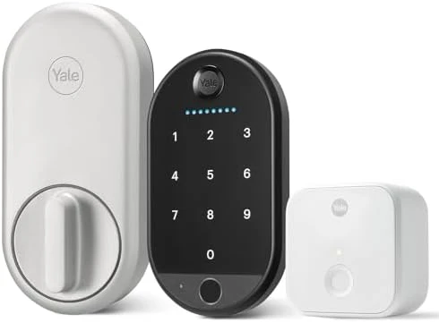 Smart Entry Door Lock with Biometric Fingerprint Scanner — Smart Lock, Yale