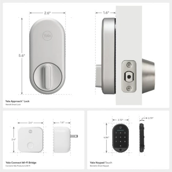 Smart Entry Door Lock with Biometric Fingerprint Scanner — Smart Lock, Yale