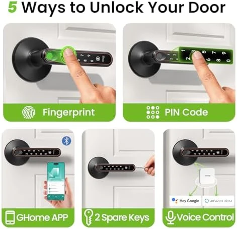 Smart Fingerprint Door Lock — Smart Lock, GHome Smart