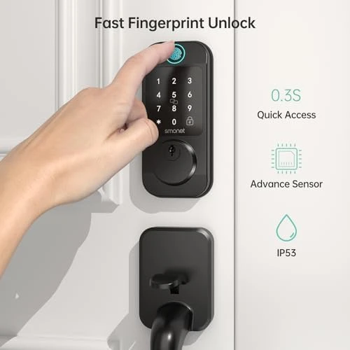 Smart Front Door Lock Set — Smart Lock, SMONET