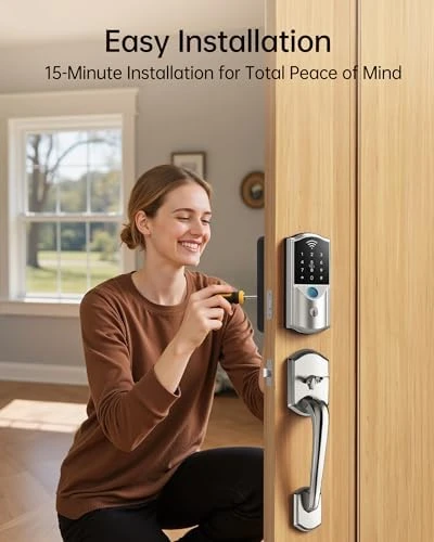Smart Front Door Lock with Handle — Smart Lock, Firstriver