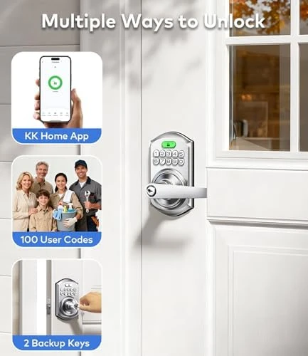Smart Keypad Door Lock with Handle — Smart Lock, TEEHO