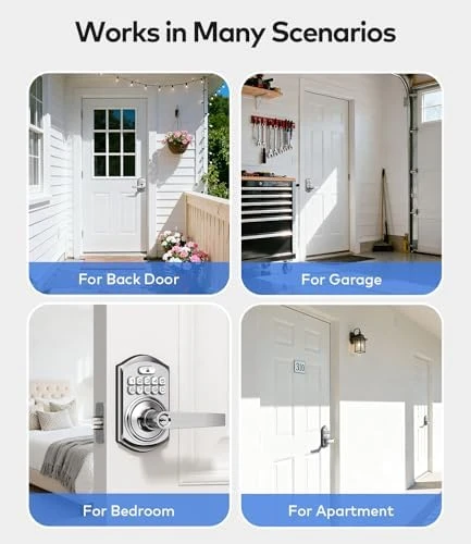 Smart Keypad Door Lock with Handle — Smart Lock, TEEHO