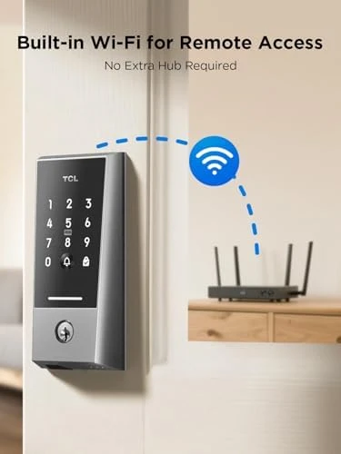 Smart Lock D2 with Built-in Doorbell and Touchscreen Keypad — Smart Lock, TCL
