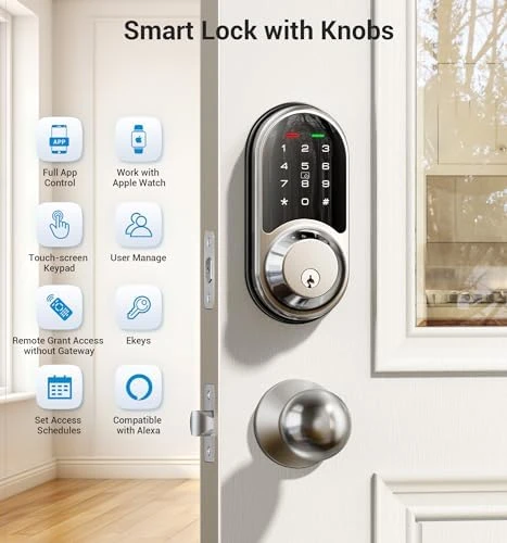 Smart Lock with 2 Knob Handle Set — Smart Lock, Veise