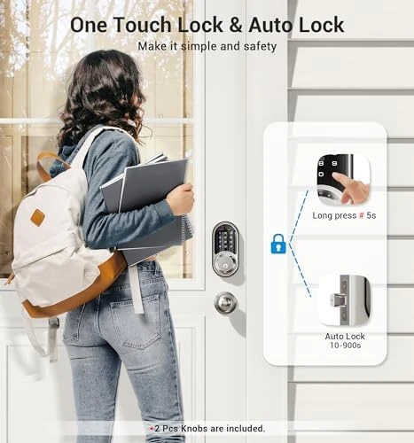 Smart Lock with 2 Knob Handle Set — Smart Lock, Veise