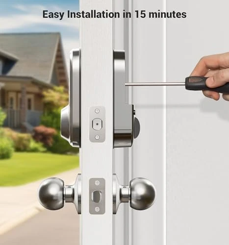 Smart Lock with 2 Knob Handle Set — Smart Lock, Veise