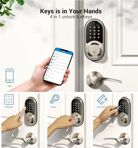 Smart Lock with Lever Handle Set — Smart Lock, Veise