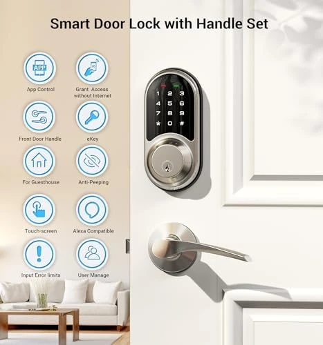 Smart Lock with Lever Handle Set — Smart Lock, Veise