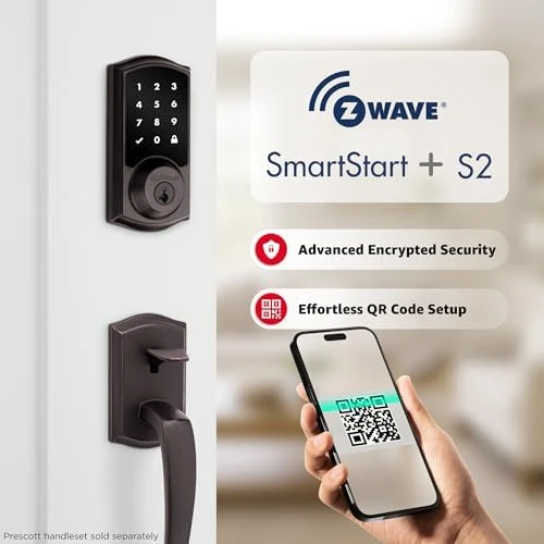 Touchscreen Lock with Z-Wave Long Range — Smart Lock, Kwikset