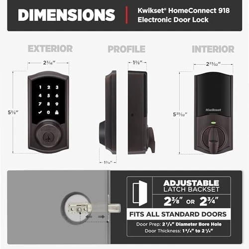 Touchscreen Lock with Z-Wave Long Range — Smart Lock, Kwikset