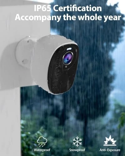 Upgraded 5G/2.4G WiFi Security Cameras Wireless Outdoor, 2K Battery Powered Home Indoor Camera with AI Motion Detection — Security Camera, ELECCTV