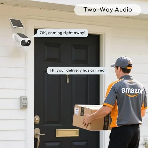 WiFi Cameras with Double Solar Panels — Security Camera, RICHCHO