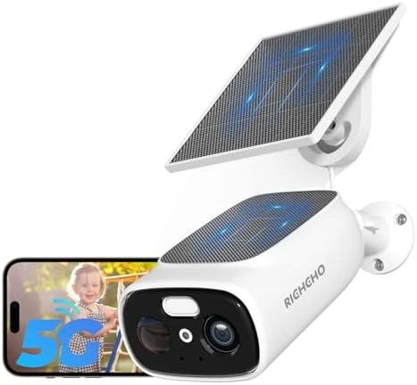 WiFi Cameras with Double Solar Panels — Security Camera, RICHCHO