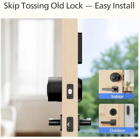 WiFi Smart Deadbolt Lock with Fingerprint Keypad — Smart Lock, Philips