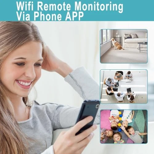 1080P Indoor Security Camera with Smoke Detector — Security Camera, Huxuoit