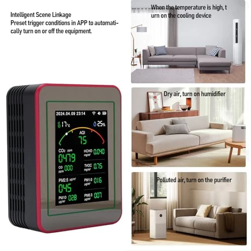 15-in-1 WiFi Air Quality Monitor — Air Quality Monitor, Eujgoov