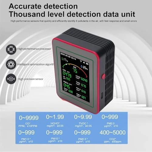 15-in-1 WiFi Air Quality Monitor — Air Quality Monitor, Eujgoov