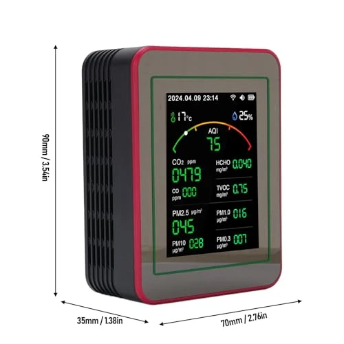 15-in-1 WiFi Air Quality Monitor — Air Quality Monitor, Eujgoov