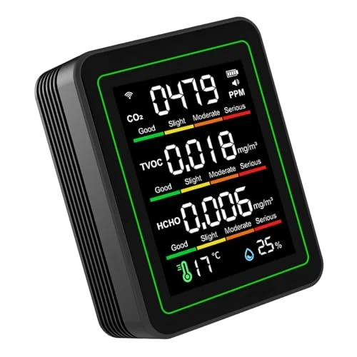 5-in-1 WiFi Air Quality Detector — Air Quality Monitor, Zunate
