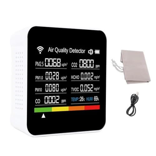 Air Quality Detector, 14-in-1 Indoor Meter with PM2.5 Display — Air Quality Monitor, Zunate