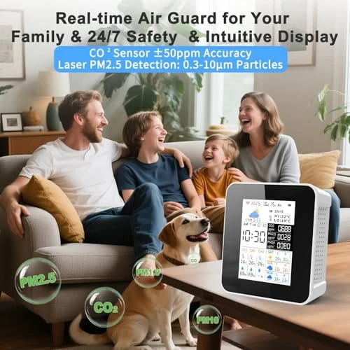 Air Quality Monitor with 17 Parameters and APP Control — Air Quality Monitor, JIYINGDUO