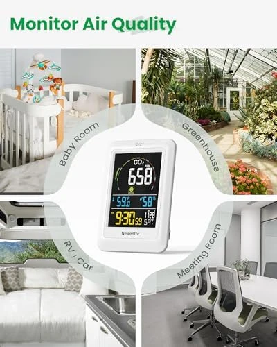 CO2 Monitor with Voice — Air Quality Monitor, Newentor