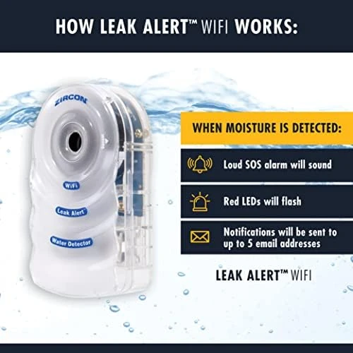 Leak Alert WiFi — Water Shut Off Valve, ZIRCON