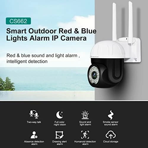 Security Camera Outdoor with Floodlight — Security Camera, visiPower