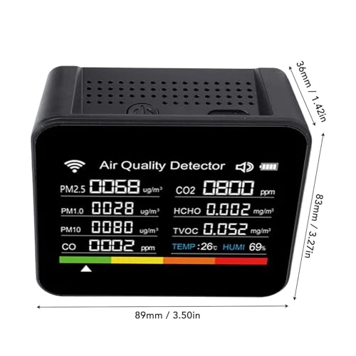 Smart Air Quality Meter 14 in 1 — Air Quality Monitor, Zunate